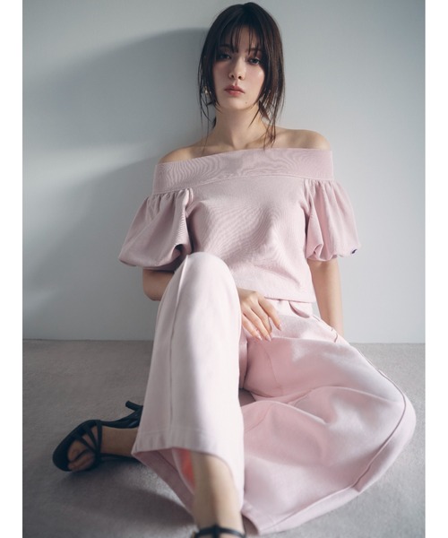 【FRAY I.D Champion】オフショルスウェット、スカートセット売り FRAY I.D（フレイ・アイディー） トレーナー スウェット 「FRAY I.D