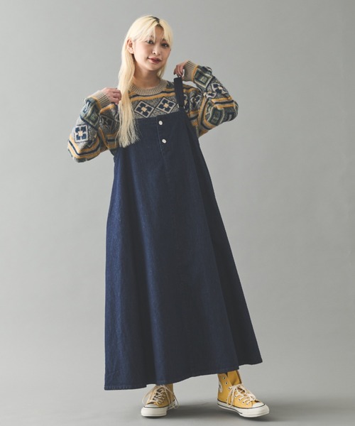 「MERLOT」 サロペットスカート FREE アイボリー レディース_画像3