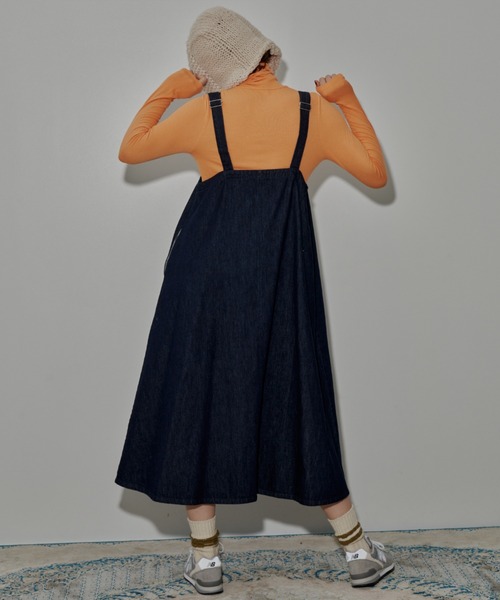 「MERLOT」 サロペットスカート FREE アイボリー レディース_画像9