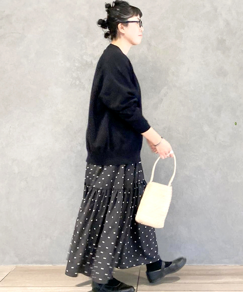 「JOURNAL STANDARD LUXE」 長袖ニット FREE ブラック レディース_画像5
