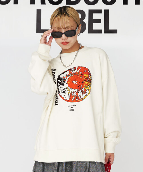 「RePRODUCTION LABEL」 スウェットカットソー FREE ブラック系その他 レディース_画像6