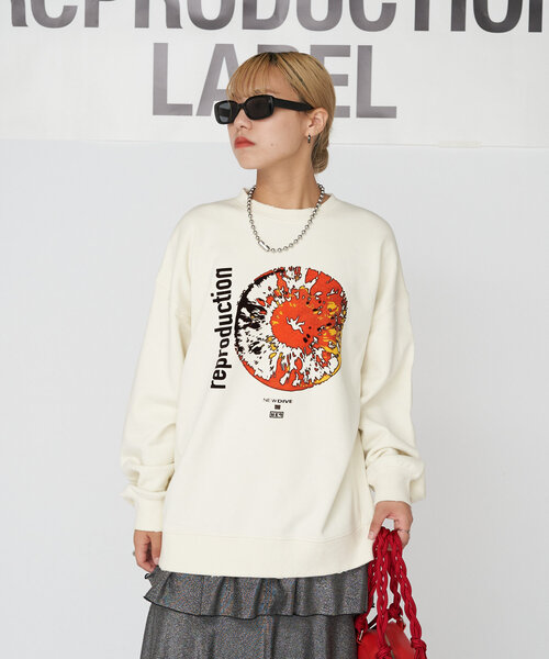 「RePRODUCTION LABEL」 スウェットカットソー FREE ブラック系その他 レディース_画像8