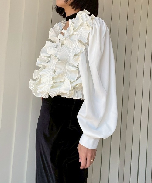 AMAIL（アマイル） ブラウス シャツ Voluminous Frill Blouse