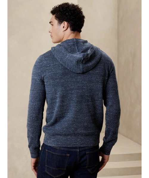 「BANANA REPUBLIC FACTORY STORE」 長袖ニット M ブルー メンズ_画像3