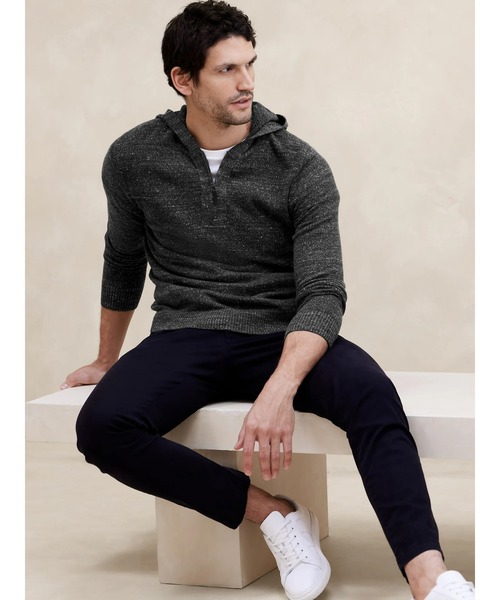 「BANANA REPUBLIC FACTORY STORE」 長袖ニット M ブルー メンズ_画像7