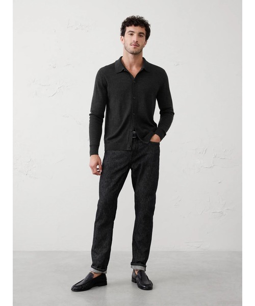 「BANANA REPUBLIC FACTORY STORE」 長袖ニット L ネイビー メンズ_画像5