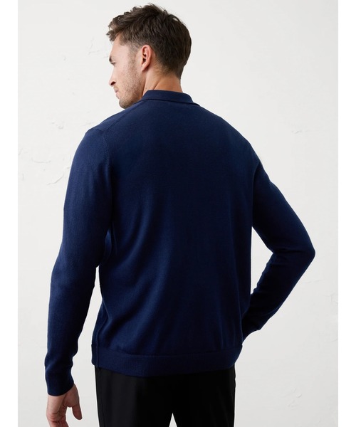 「BANANA REPUBLIC FACTORY STORE」 長袖ニット L ネイビー メンズ_画像7