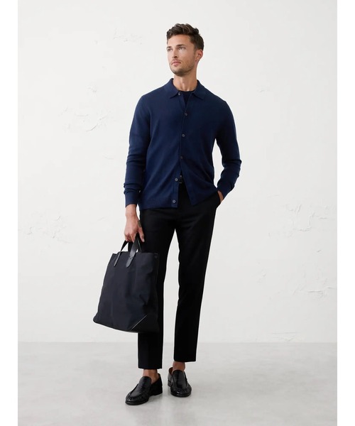 「BANANA REPUBLIC FACTORY STORE」 長袖ニット L ネイビー メンズ_画像8