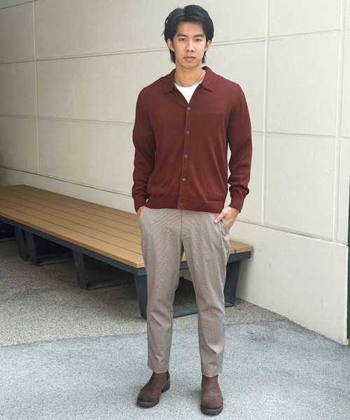 「BANANA REPUBLIC FACTORY STORE」 長袖ニット L ネイビー メンズ_画像9