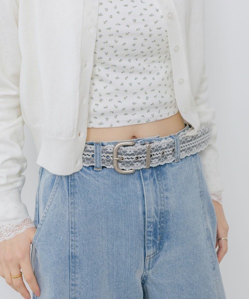 Heather（ヘザー） ベルト バックル太レースベルト 663527 レディース