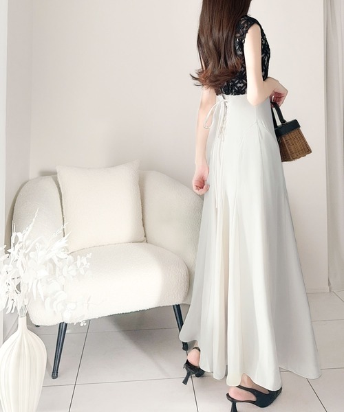 「mily bilet」 ノースリーブワンピース LARGE アイボリー レディース_画像2