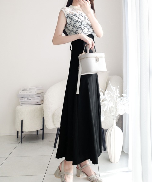 「mily bilet」 ノースリーブワンピース LARGE アイボリー レディース_画像7