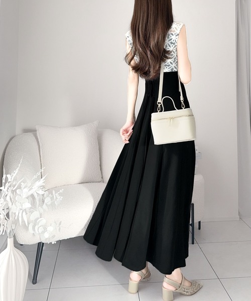 「mily bilet」 ノースリーブワンピース LARGE アイボリー レディース_画像8