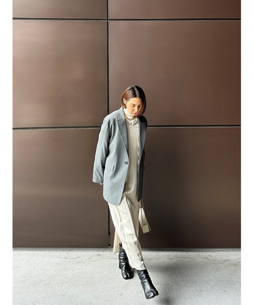 「MIESROHE」 長袖ワンピース 0 ブラック レディースの画像