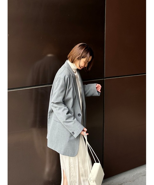 「MIESROHE」 長袖ワンピース 0 ブラック レディースの画像