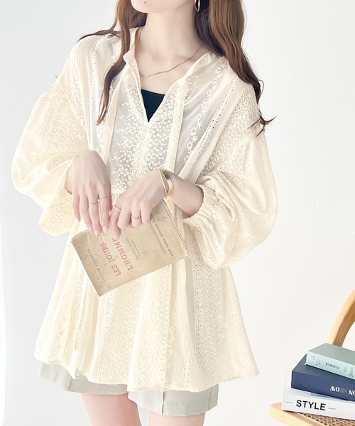 「classicalelf」 長袖ブラウス SMALL グリーン レディース_画像3