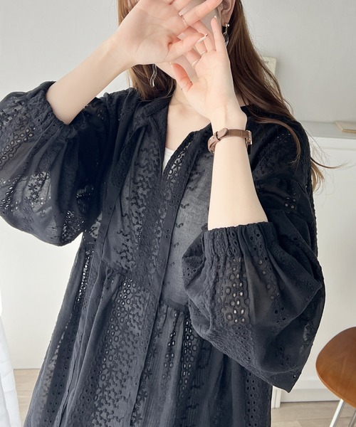 「classicalelf」 長袖ブラウス SMALL グリーン レディース_画像4