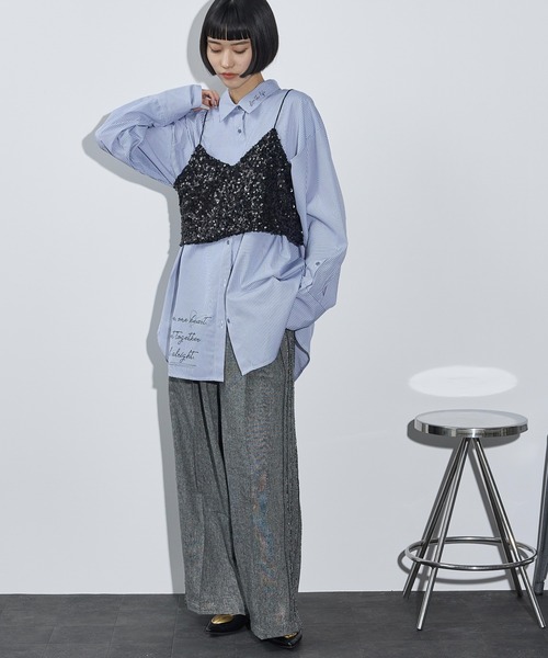 THE Yon キャミソール FREE シルバー レディース : ZOZOTOWN Yahoo!店