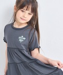 ワンピース 「綿100%」ガールズ 配色ステッ...の詳細画像1