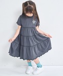 ワンピース 「綿100%」ガールズ 配色ステッ...の詳細画像2