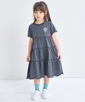 ワンピース 「綿100%」ガールズ 配色ステッ...の詳細画像3