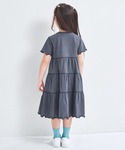 ワンピース 「綿100%」ガールズ 配色ステッ...の詳細画像4