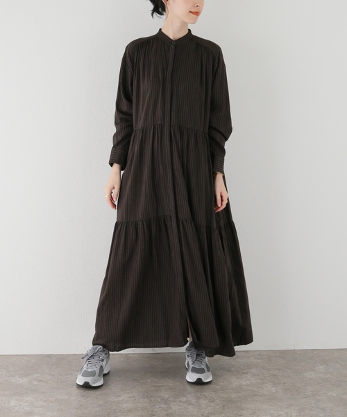 「SLOBE IENA」 長袖ワンピース FREE ブラウン レディース_7