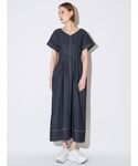 ワンピース 半袖 ウエストタックワンピースの詳細画像2
