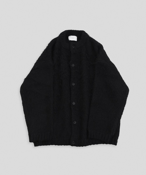 「remer」 ニットカーディガン L ダークブルー メンズ_画像5