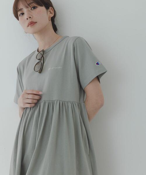 ワンピース 「別注」CHAMPION×Sonny Label　ギャザーワンピースの画像