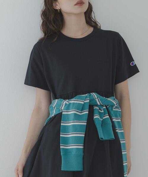 ワンピース 「別注」CHAMPION×Sonny Label　ギャザーワンピースの画像