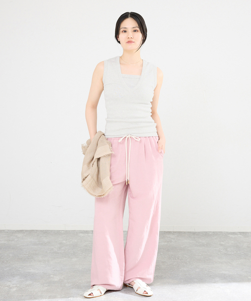 IENA（イエナ） タンクトップ ノースリーブ FLORE FLORE/フローレ