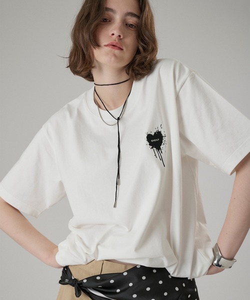 ONCILY（オンシェリー） tシャツ FUNCTION HEART LOGO T-SHIRT