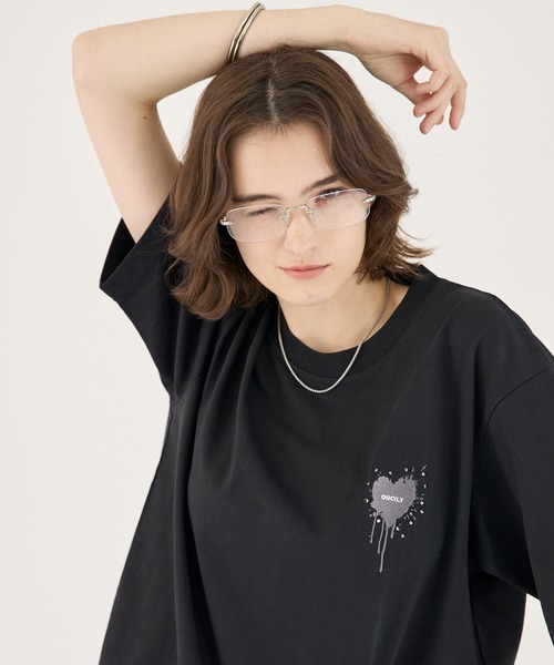 ONCILY（オンシェリー） tシャツ FUNCTION HEART LOGO T-SHIRT