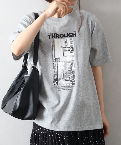 SpRay（スプレイ） tシャツ 半袖 汗染み防止フォト Tシャツ レディース
