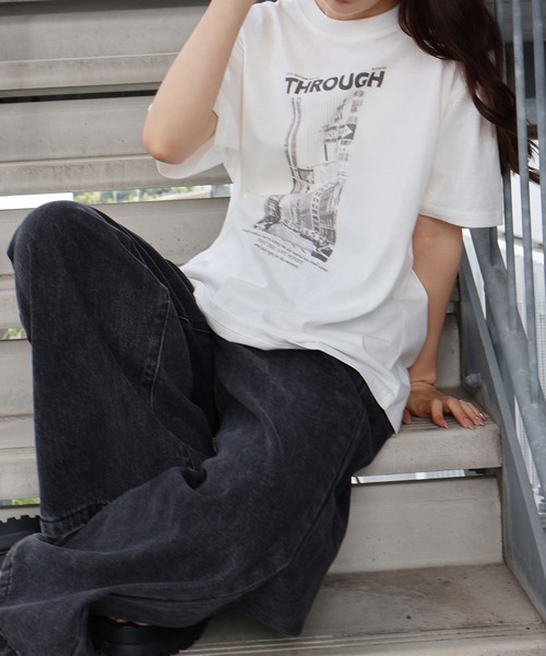 SpRay（スプレイ） tシャツ 半袖 汗染み防止フォト Tシャツ レディース