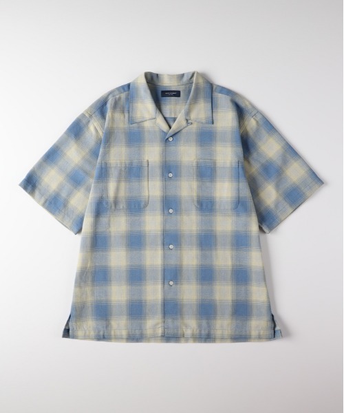 BACK NUMBER シャツ BACK NUMBER(バックナンバー)オンブレチェック半袖