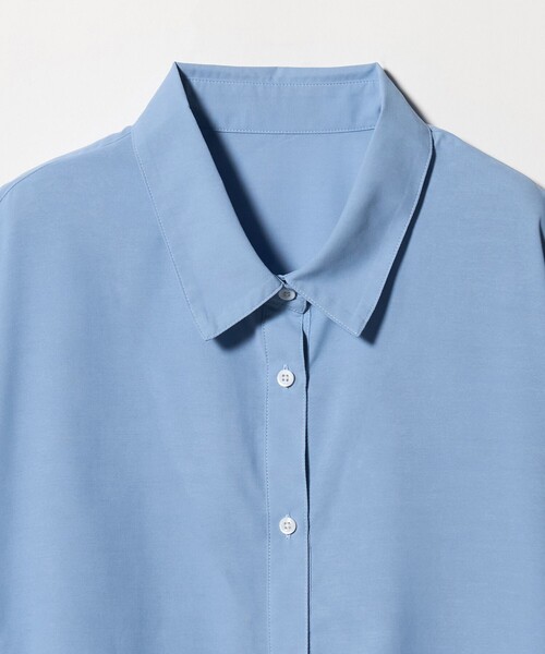 ブラウス シャツ 半袖 「WEB限定」「at ease」スソ レース ブラウス UVカット 通気性 レディース | green label relaxing | 09