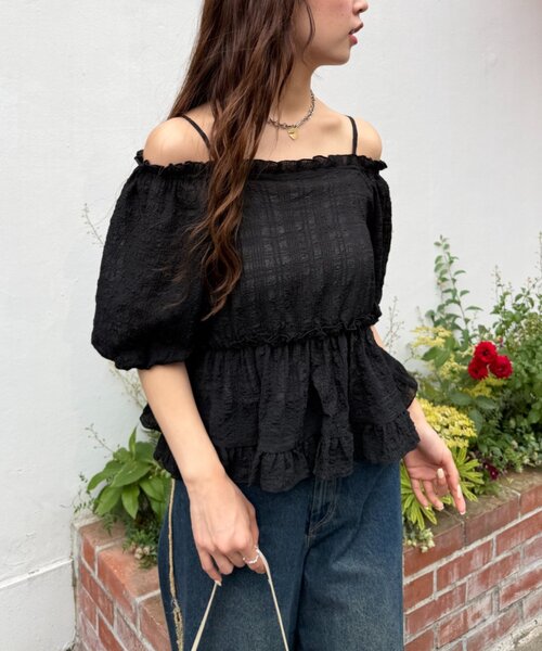 w closet（ダブルクローゼット） ブラウス シャツ 「2WAY/5色展開