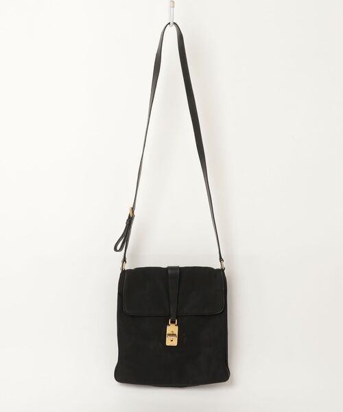 PRADA（プラダ） ナイロン 三角ロゴ ショルダーバッグ - ブラック