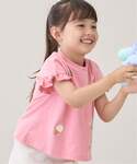 tシャツ 「接触冷感」袖フリル刺しゅう半袖Tシ...の詳細画像1