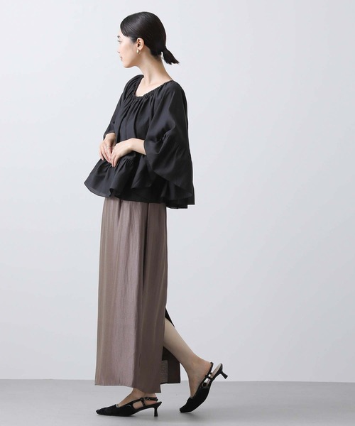 「Gready Brilliant」 「AuieF」半袖ブラウス 38 キャメル レディース_画像5