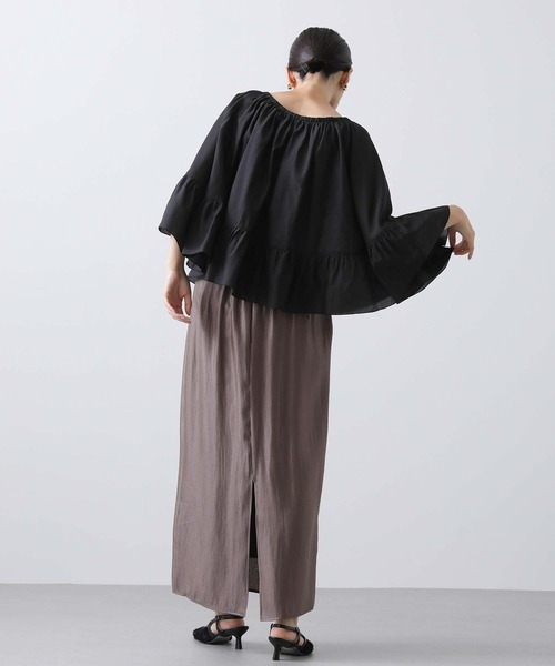 「Gready Brilliant」 「AuieF」半袖ブラウス 38 キャメル レディース_画像6