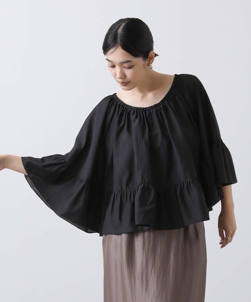 「Gready Brilliant」 「AuieF」半袖ブラウス 38 キャメル レディース_画像8