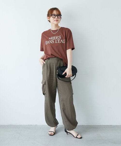 「le.coeur blanc」 カーゴパンツ 36 カーキオリーブ レディース_画像6