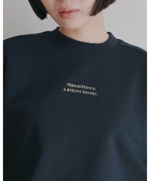 anuke（アンヌーク） トレーナー スウェット Embroidery Over Sweat