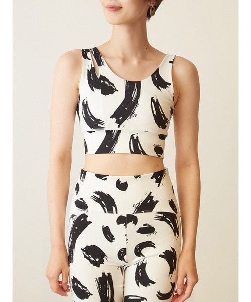 【emmi yoga】emmiオリジナルアート柄レギンス　ブラトップセットアップ emmi yogaemmiオリジナルアート柄レギンス emmiオリジナルアート柄ブラ