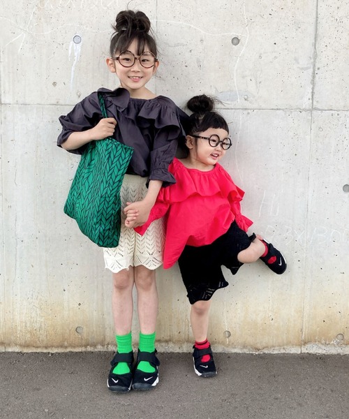 シャツブラウス【KIDS】indiaフリルブラウス3,190円