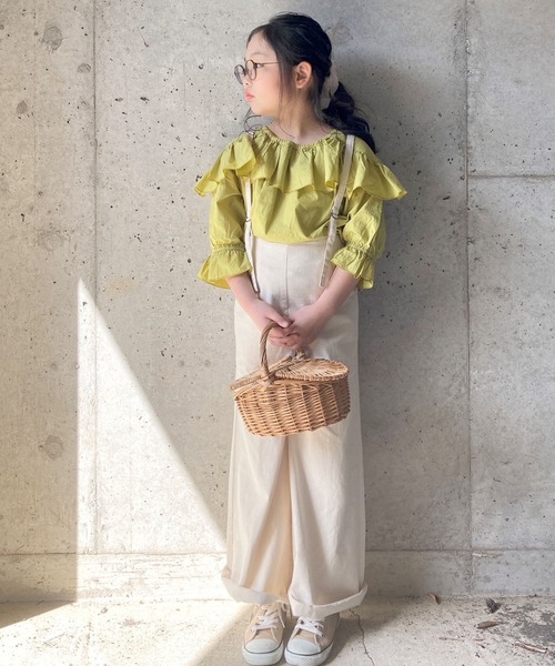 シャツブラウス【KIDS】indiaフリルブラウス3,190円