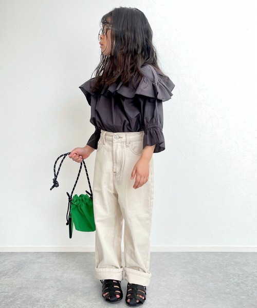 シャツブラウス【KIDS】indiaフリルブラウス3,190円